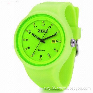 Newest fashionable silicone watch, customized logos are welcome
